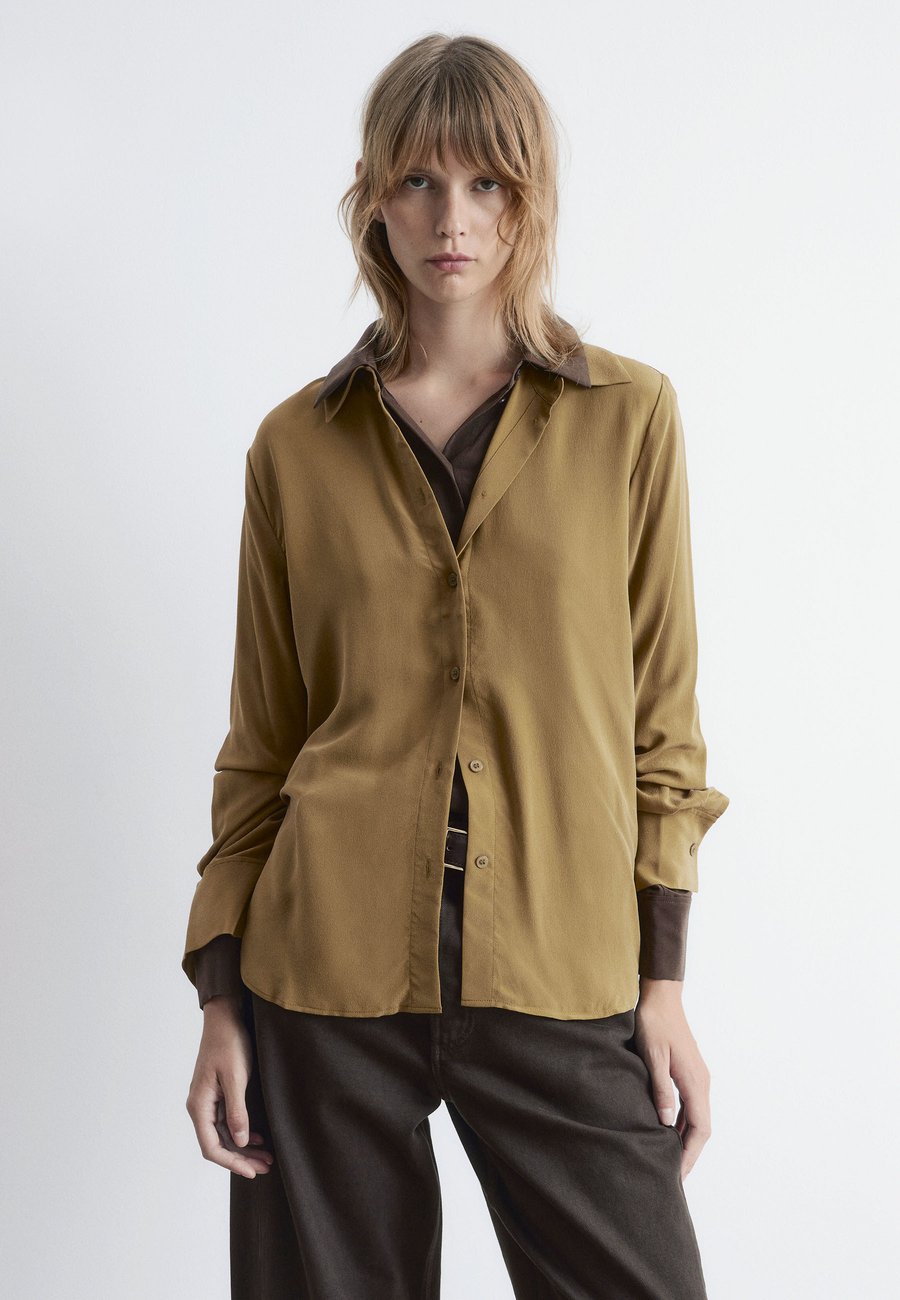 Блуза & other stories Button-down blouse, Khaki Brown/Brown
Блуза & other stories Button-down blouse, Khaki Brown/Brown