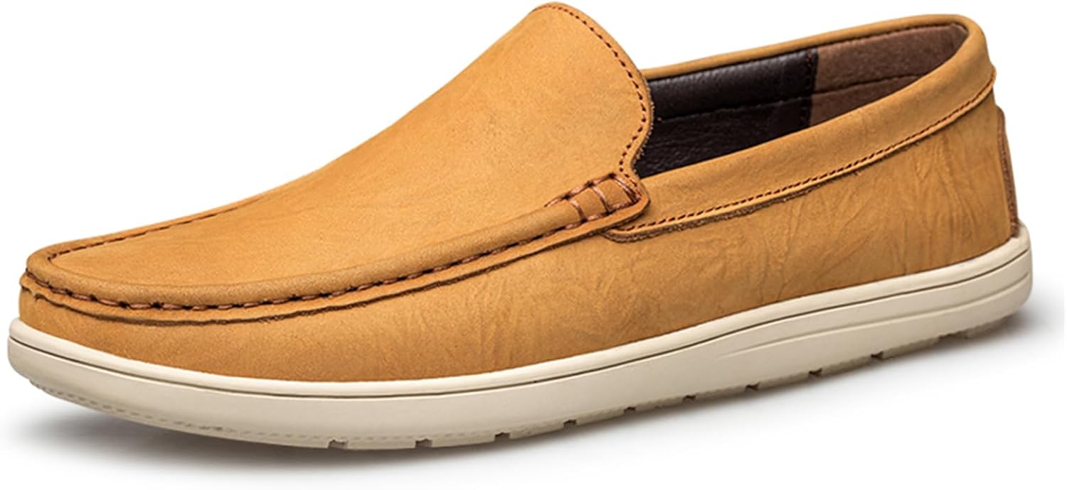 Мужские лоферы Abborora, слипоны из кожи, повседневная обувь для мужчин, модные балетки, туфли-лодочки для мужчин, желтый
Мужские лоферы Abborora, слипоны из кожи, повседневная обувь для мужчин, модные балетки, туфли-лодочки для мужчин, желтый