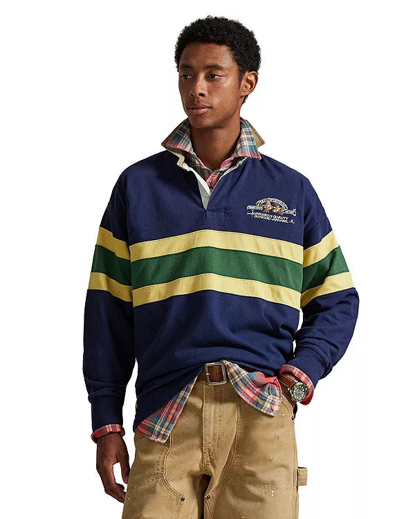 Винтажная вышитая регбийная рубашка Polo Ralph Lauren, мультиколор
Винтажная вышитая регбийная рубашка Polo Ralph Lauren, мультиколор