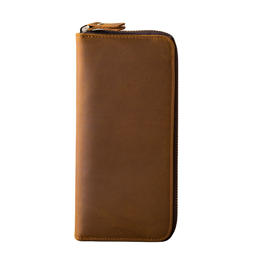 Настоящая кожаная длинная клатч-кошелек с верхним слоем кожи Back Step унисекс кофейный/светло-коричневый
Настоящая кожаная длинная клатч-кошелек с верхним слоем кожи Back Step унисекс кофейный/светло-коричневый