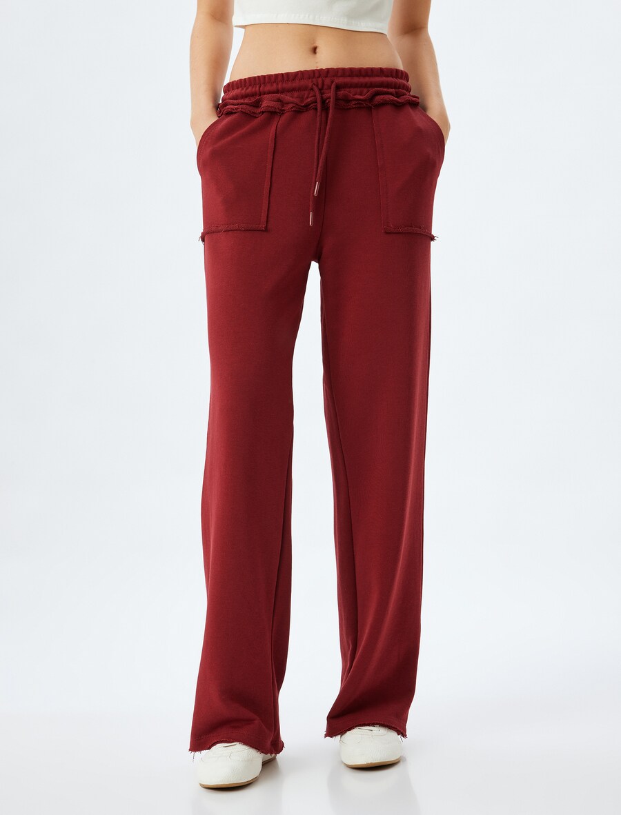 Брюки свободного кроя Koton, бордовый
Брюки свободного кроя Koton, бордовый