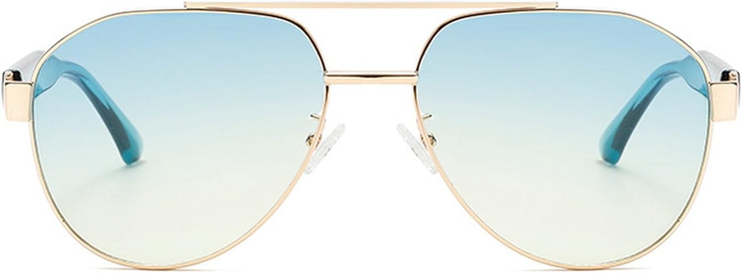 Винтажные солнцезащитные очки-пилот для женщин и мужчин, модные ретро-очки с двойной перемычкой, круглые солнцезащитные очки, стильные овальные солнцезащитные очки mincl, Blue
Винтажные солнцезащитные очки-пилот для женщин и мужчин, модные ретро-очки с двойной перемычкой, круглые солнцезащитные очки, стильные овальные солнцезащитные очки mincl, Blue