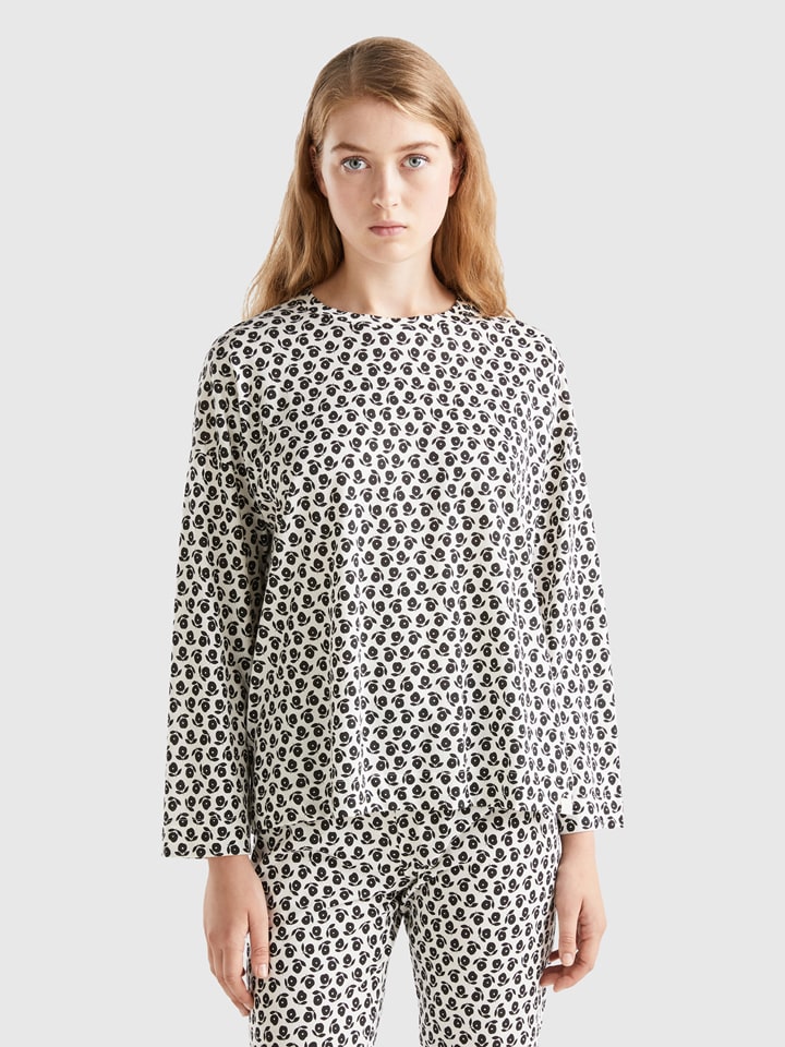 Блузка Benetton, белый/черный
Блузка Benetton, белый/черный