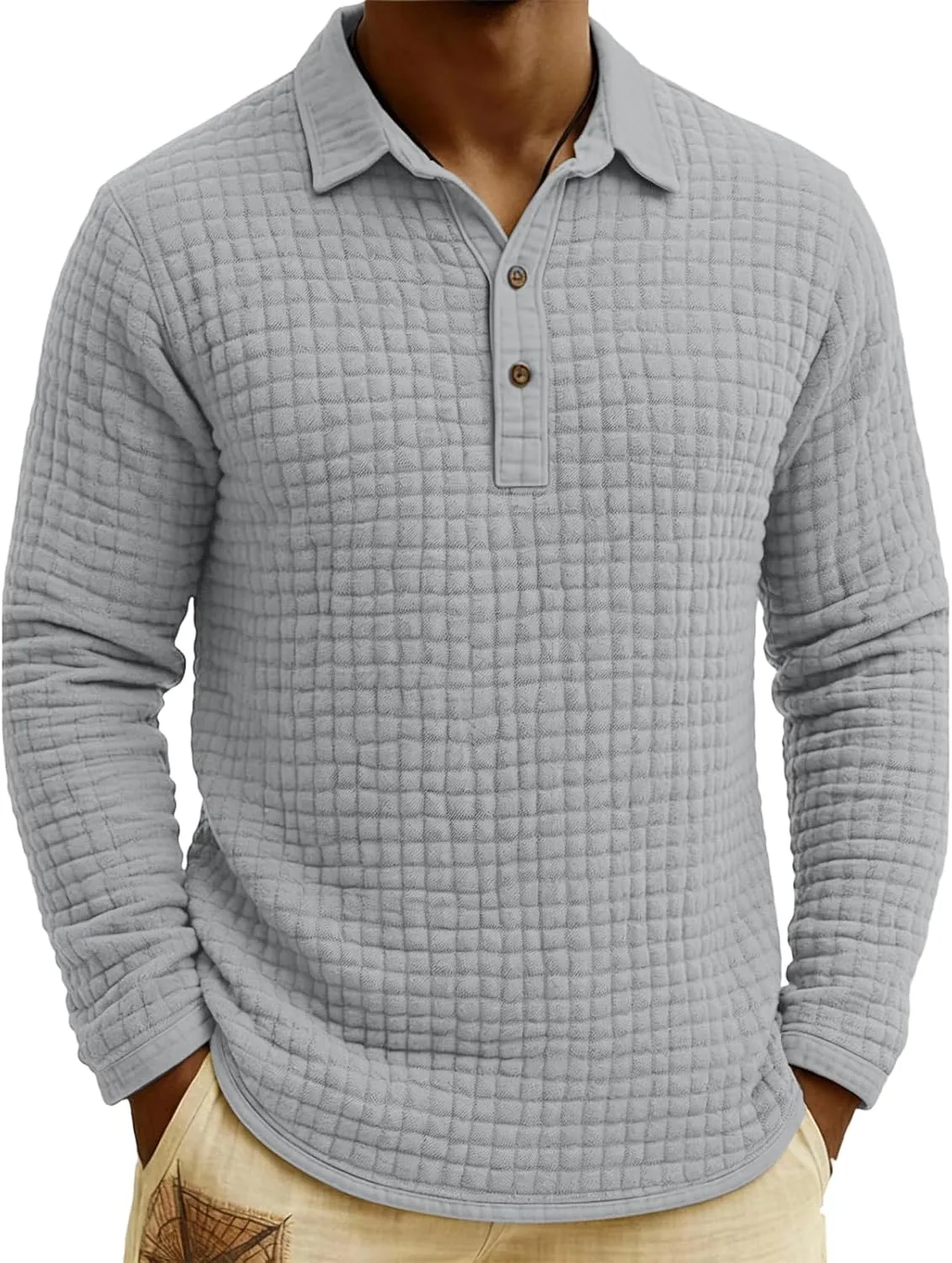 Мужская вязаная поло с длинным рукавом, фактурная ZWSPTO
Мужская вязаная поло с длинным рукавом, фактурная ZWSPTO