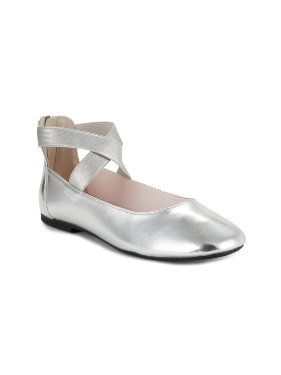 Балетки из металлизированной кожи для маленьких детей и малышей Nina, серебряный
Балетки из металлизированной кожи для маленьких детей и малышей Nina, серебряный