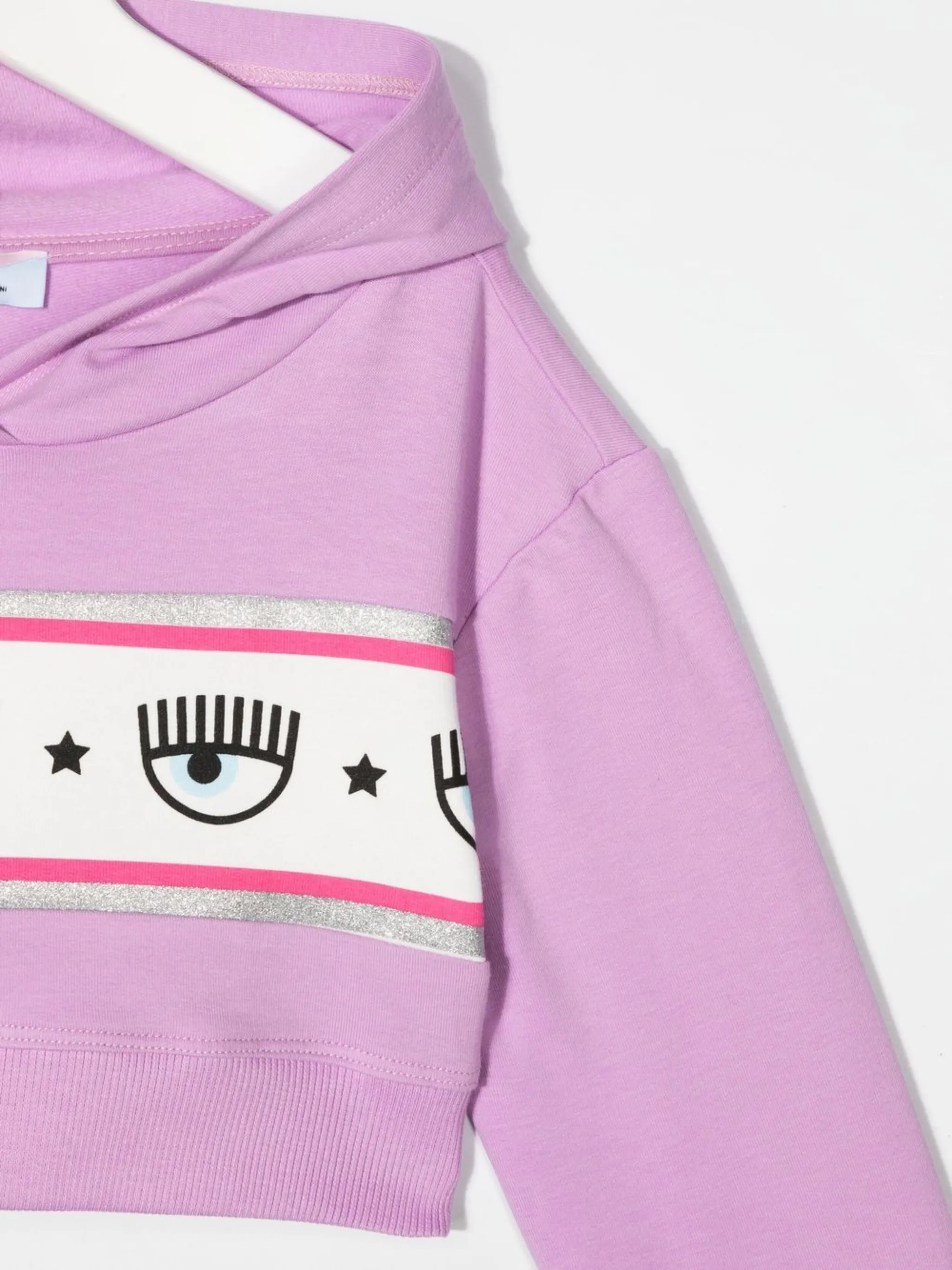 Укороченное худи с принтом Chiara Ferragni Kids, фиолетовый
Укороченное худи с принтом Chiara Ferragni Kids, фиолетовый