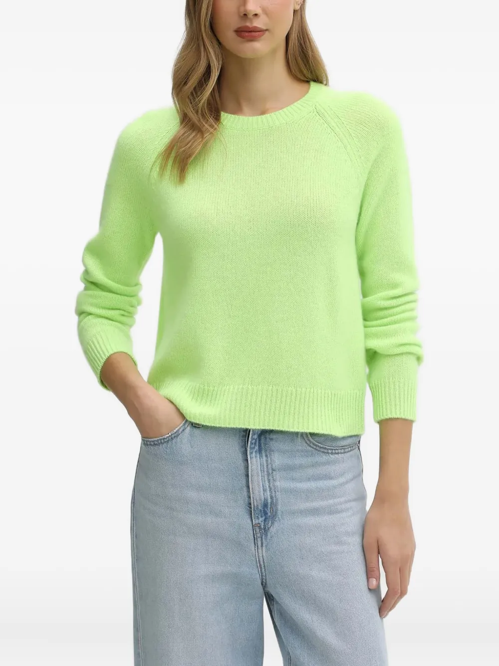 Кашемировый пуловер с рукавами реглан From Future, зеленый
Кашемировый пуловер с рукавами реглан From Future, зеленый