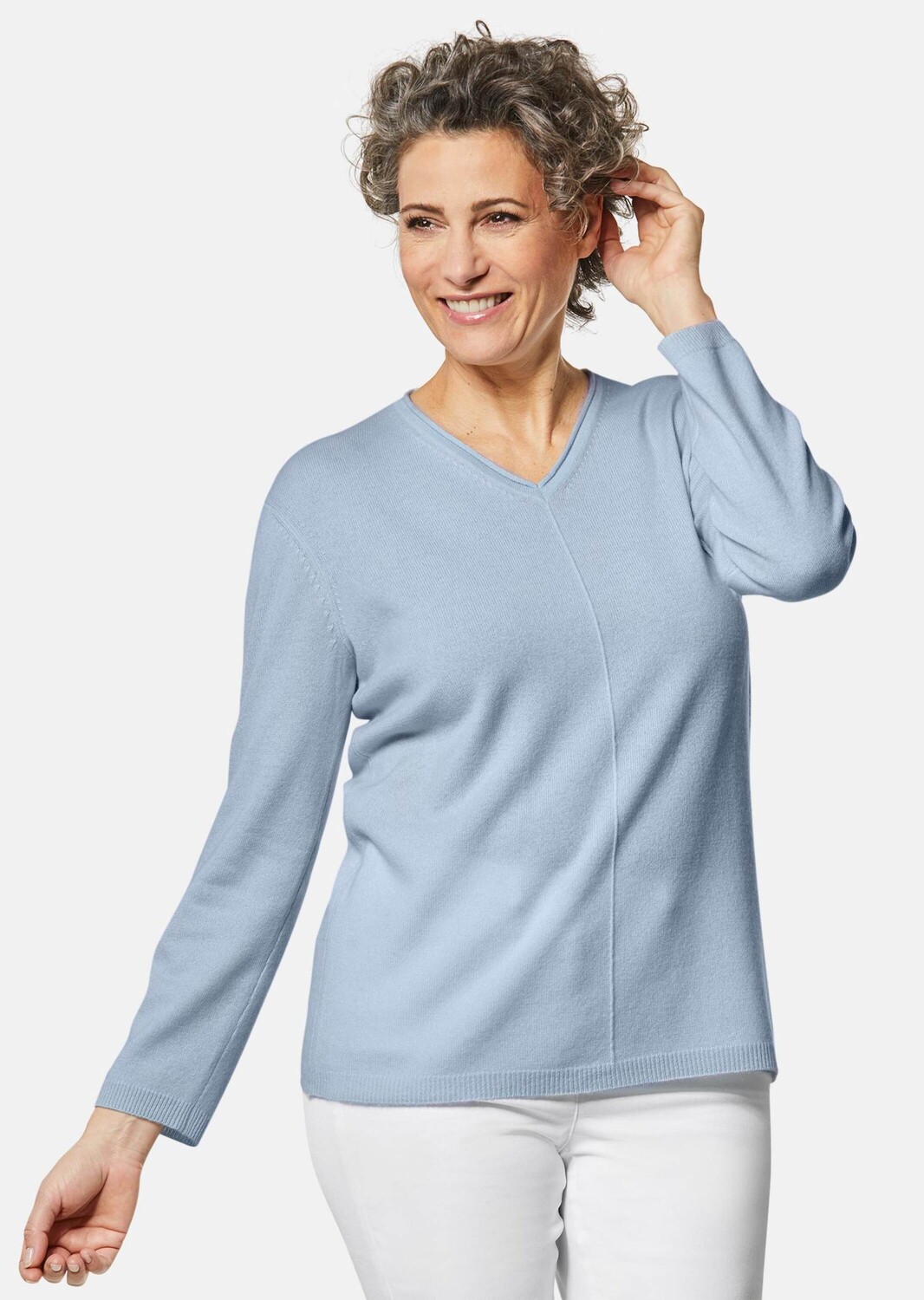 Свитер GOLDNER Kaschmir mit V Ausschnitt, светло-синий
Свитер GOLDNER Kaschmir mit V Ausschnitt, светло-синий