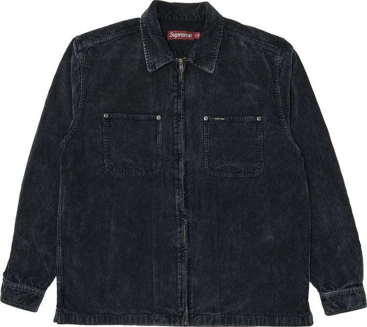 Рубашка Supreme Washed Corduroy Zip Up 'Black', черный
Рубашка Supreme Washed Corduroy Zip Up 'Black', черный