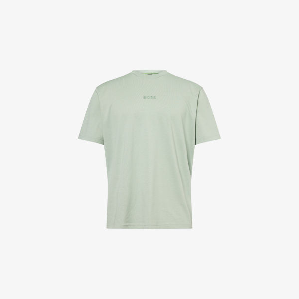 Футболка Boss Green с круглым вырезом и тисненым логотипом, зеленый
Футболка Boss Green с круглым вырезом и тисненым логотипом, зеленый