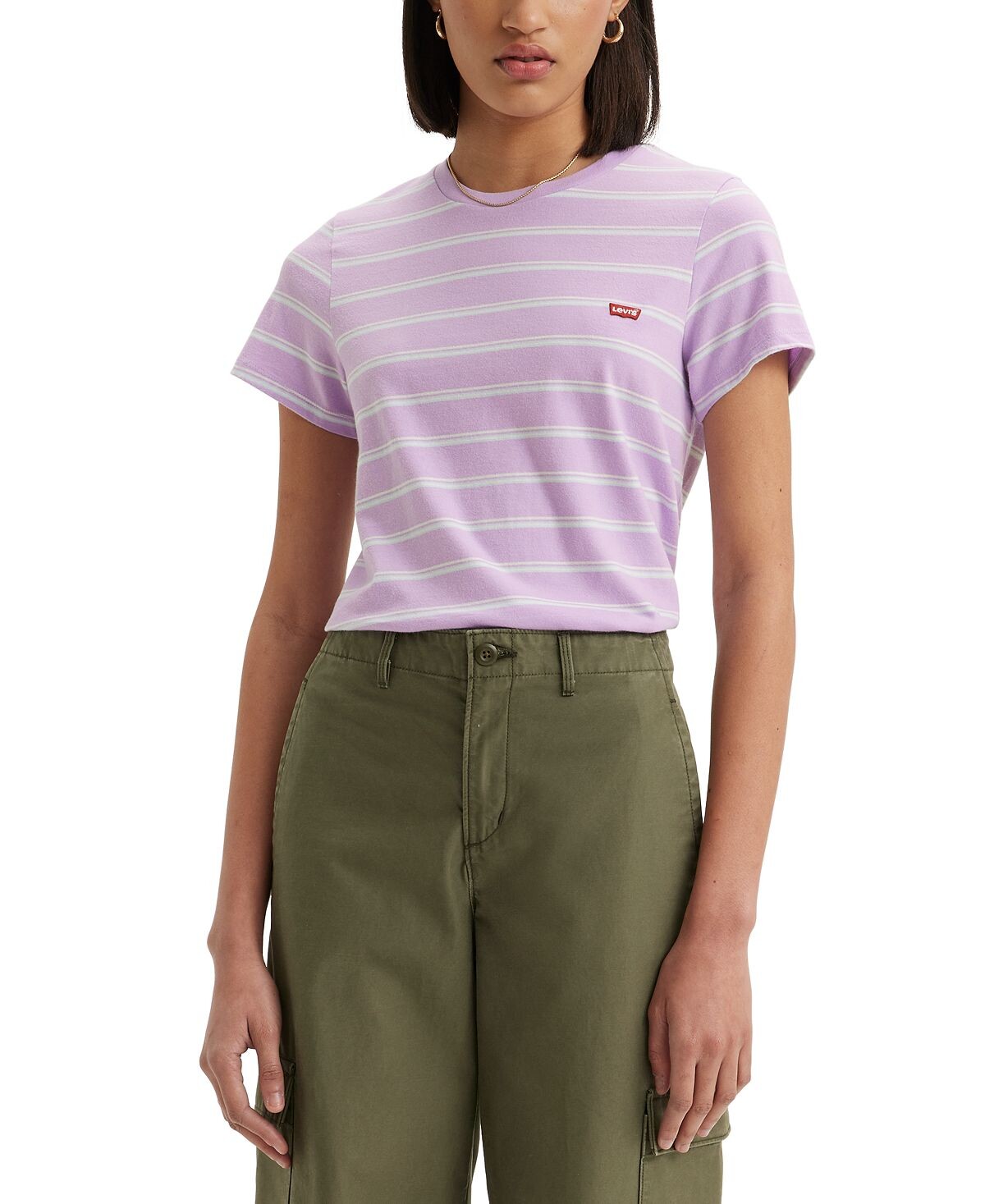 Женская хлопковая футболка The Perfect с круглым вырезом Levi's
Женская хлопковая футболка The Perfect с круглым вырезом Levi's