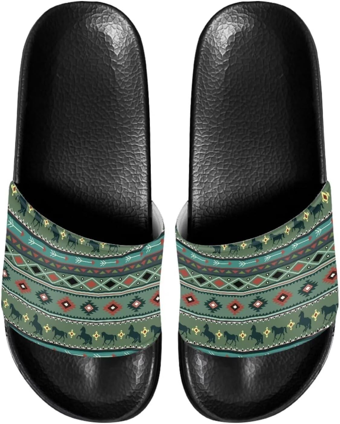 Женские шлепанцы слайд Нескользящие летние домашние тапочки для девочек Слипоны флип-флоп Judentidos, Southwestern Native American Aztec Horse
Женские шлепанцы слайд Нескользящие летние домашние тапочки для девочек Слипоны флип-флоп Judentidos, Southwestern Native American Aztec Horse