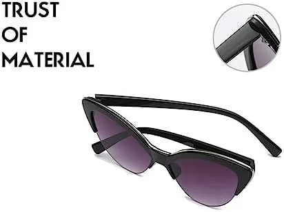 Солнцезащитные очки Vat Eye в винтажном стиле, полуободковая оправа, черные, «кошачий глаз», ретро, женские солнцезащитные очки маленького размера MTZJH, Blue Blue
Солнцезащитные очки Vat Eye в винтажном стиле, полуободковая оправа, черные, «кошачий глаз», ретро, женские солнцезащитные очки маленького размера MTZJH, Blue Blue