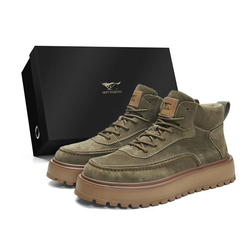 SEPTWOLVES Износостойкие нескользящие казуальные ботинки мид-топ с эффектом увеличения роста мужские - хаки (стандартный размер кожаной обуви), цвет Khaki (Standard Leather Shoe Size)
SEPTWOLVES Износостойкие нескользящие казуальные ботинки мид-топ с эффектом увеличения роста мужские - хаки (стандартный размер кожаной обуви), цвет Khaki (Standard Leather Shoe Size)
