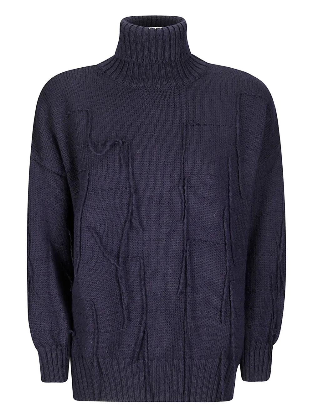 Свитер с воротником-стойкой и бахромой Archivio B, синий
Свитер с воротником-стойкой и бахромой Archivio B, синий