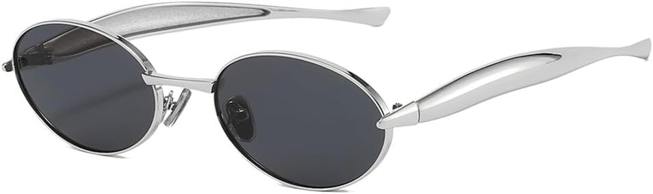 Солнцезащитные очки UV400 с защитой от УФ-излучения, овальная маленькая оправа, металлический градиент, для женщин и мужчин, для бега и занятий спортом на открытом воздухе UYPTK, Silvery Black
Солнцезащитные очки UV400 с защитой от УФ-излучения, овальная маленькая оправа, металлический градиент, для женщин и мужчин, для бега и занятий спортом на открытом воздухе UYPTK, Silvery Black