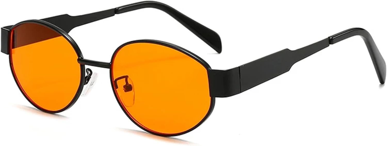 Овальные солнцезащитные очки в металлической оправе для женщин, модные, с прозрачными линзами с градиентом «океан», защита от УФ-излучения UV400 для мужчин HHZZYVY, Black Orange
Овальные солнцезащитные очки в металлической оправе для женщин, модные, с прозрачными линзами с градиентом «океан», защита от УФ-излучения UV400 для мужчин HHZZYVY, Black Orange