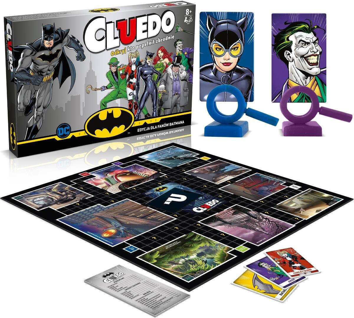 Cluedo Batman, игра-головоломка, выигрышные ходы Winning Moves 
Cluedo Batman, игра-головоломка, выигрышные ходы Winning Moves