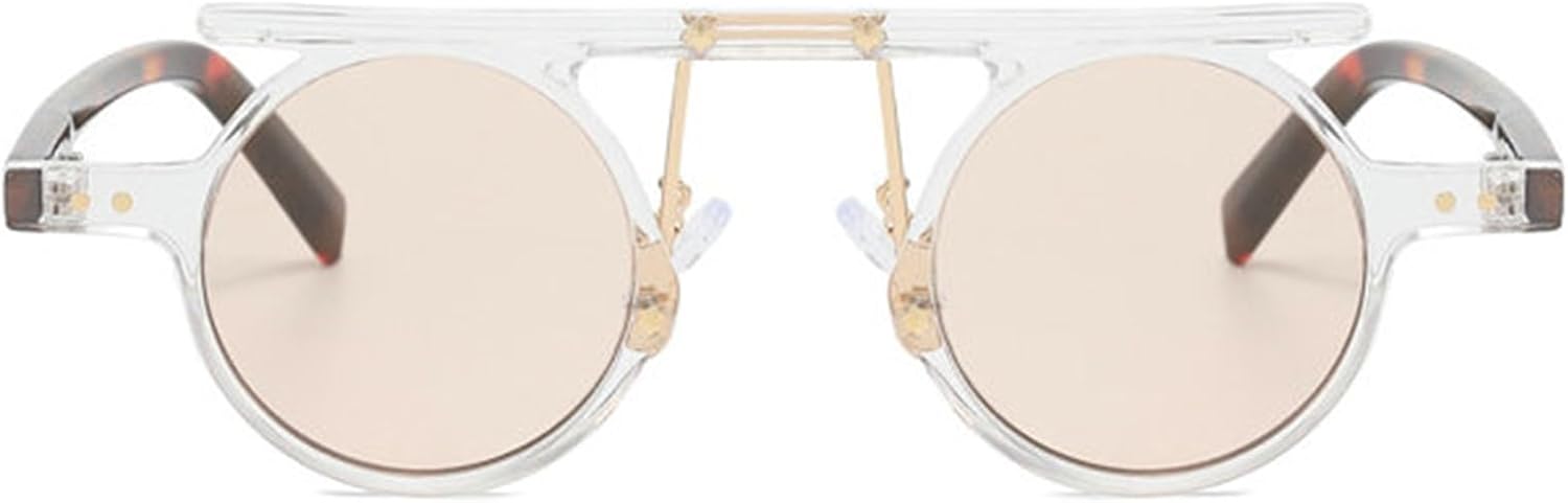 Женские солнцезащитные очки Helena Small Round Punk в стиле ретро с прозрачными градиентными линзами и защитой от УФ-излучения UV400, мужские солнцезащитные очки с двухцветными заклепками S67, C5
Женские солнцезащитные очки Helena Small Round Punk в стиле ретро с прозрачными градиентными линзами и защитой от УФ-излучения UV400, мужские солнцезащитные очки с двухцветными заклепками S67, C5