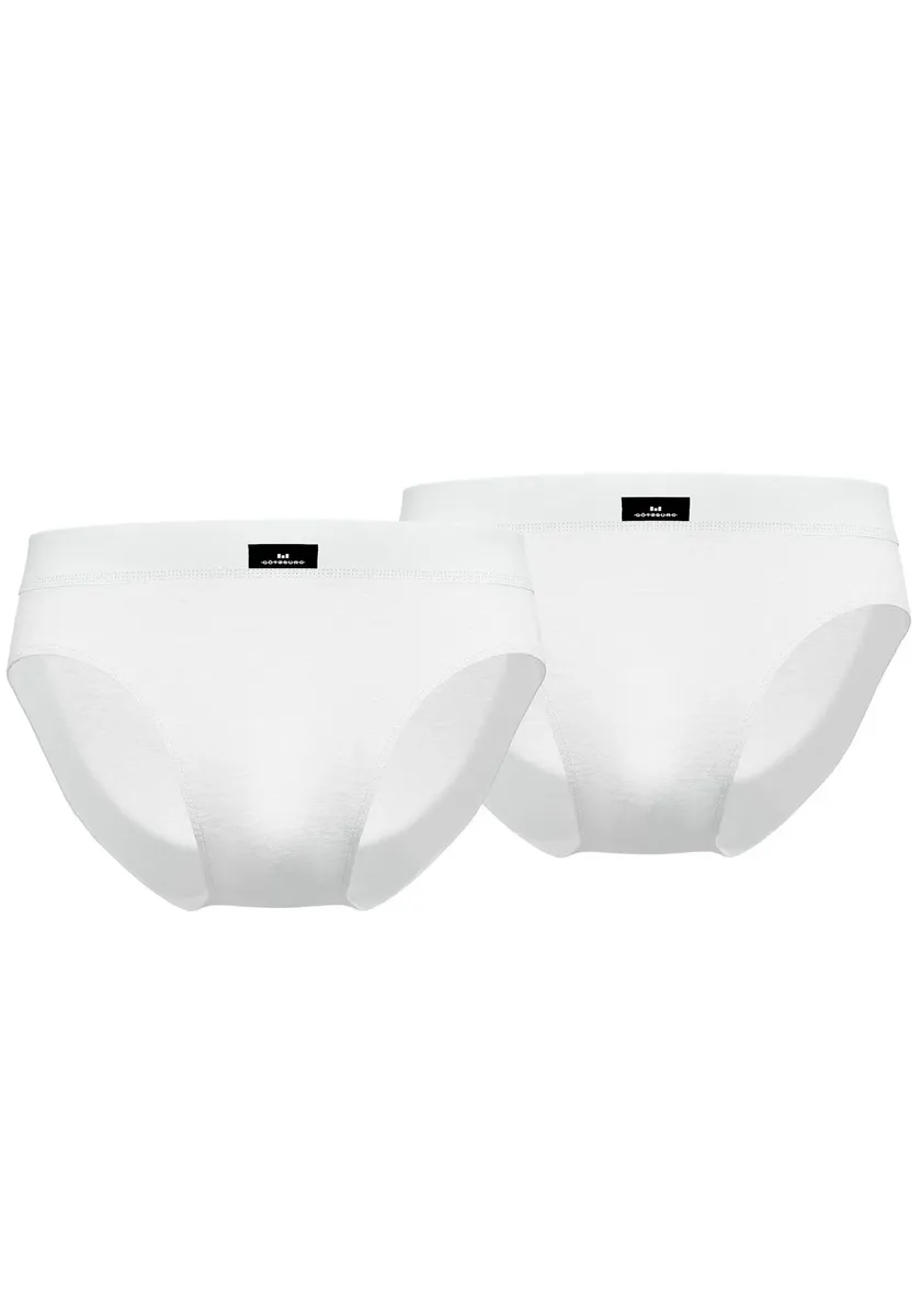 Трусы GÖTZBURG (2 шт. в упаковке), с высоким вырезом, белый 
Трусы GÖTZBURG (2 шт. в упаковке), с высоким вырезом, белый