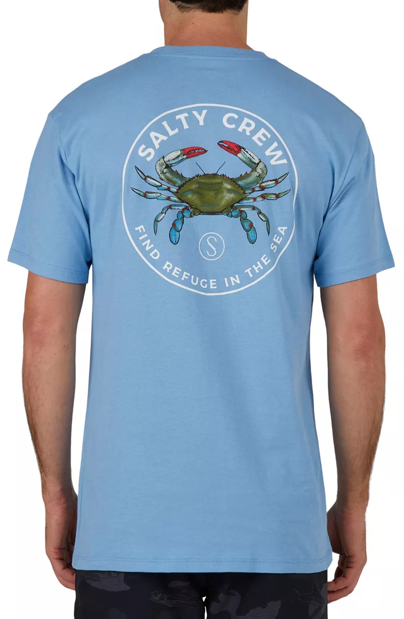 Мужская синяя футболка премиум-класса с короткими рукавами Salty Crew Crabber, цвет Marine blue
Мужская синяя футболка премиум-класса с короткими рукавами Salty Crew Crabber, цвет Marine blue