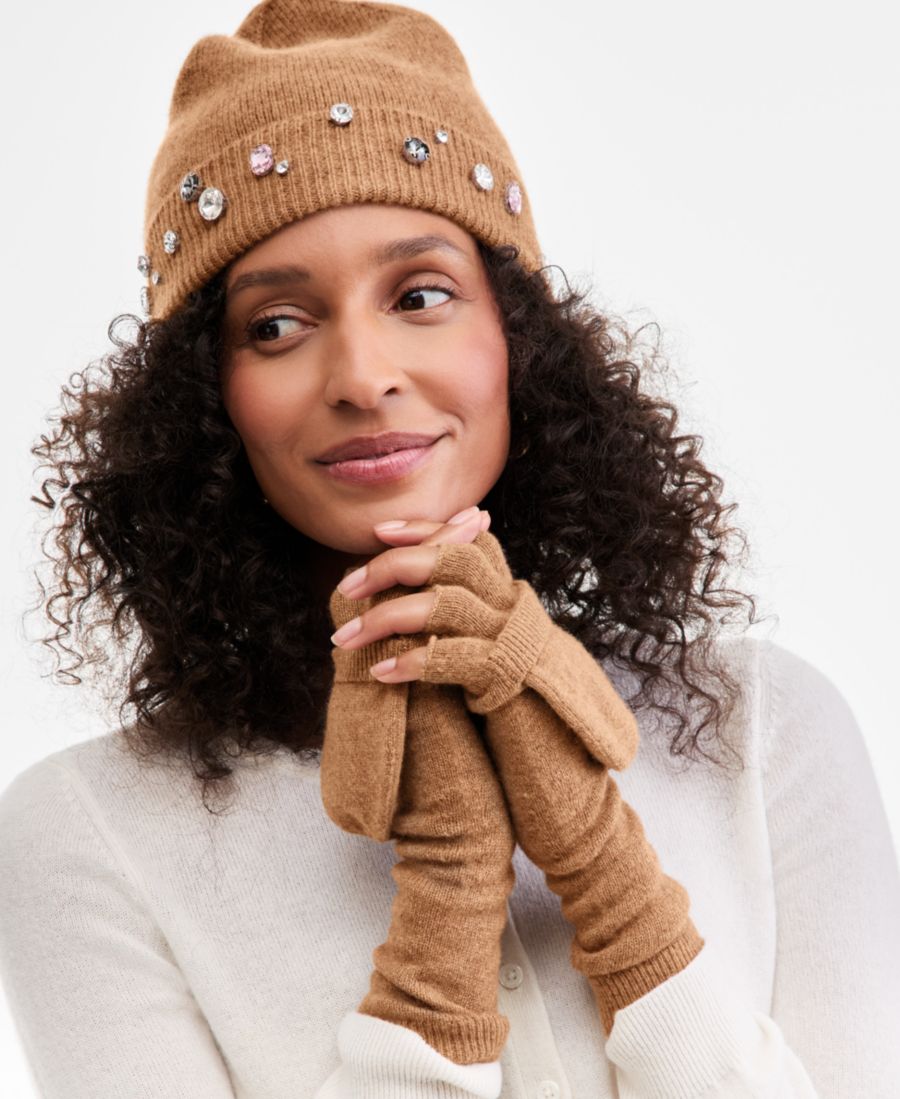 Женская шапка-бини из 100% кашемира с декоративной отделкой Charter Club, Warm Praline Heather
Женская шапка-бини из 100% кашемира с декоративной отделкой Charter Club, Warm Praline Heather