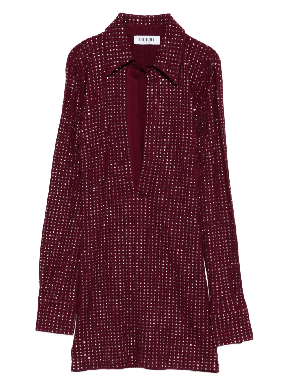 Платье с декорированным воротником The Attico, красный
Платье с декорированным воротником The Attico, красный