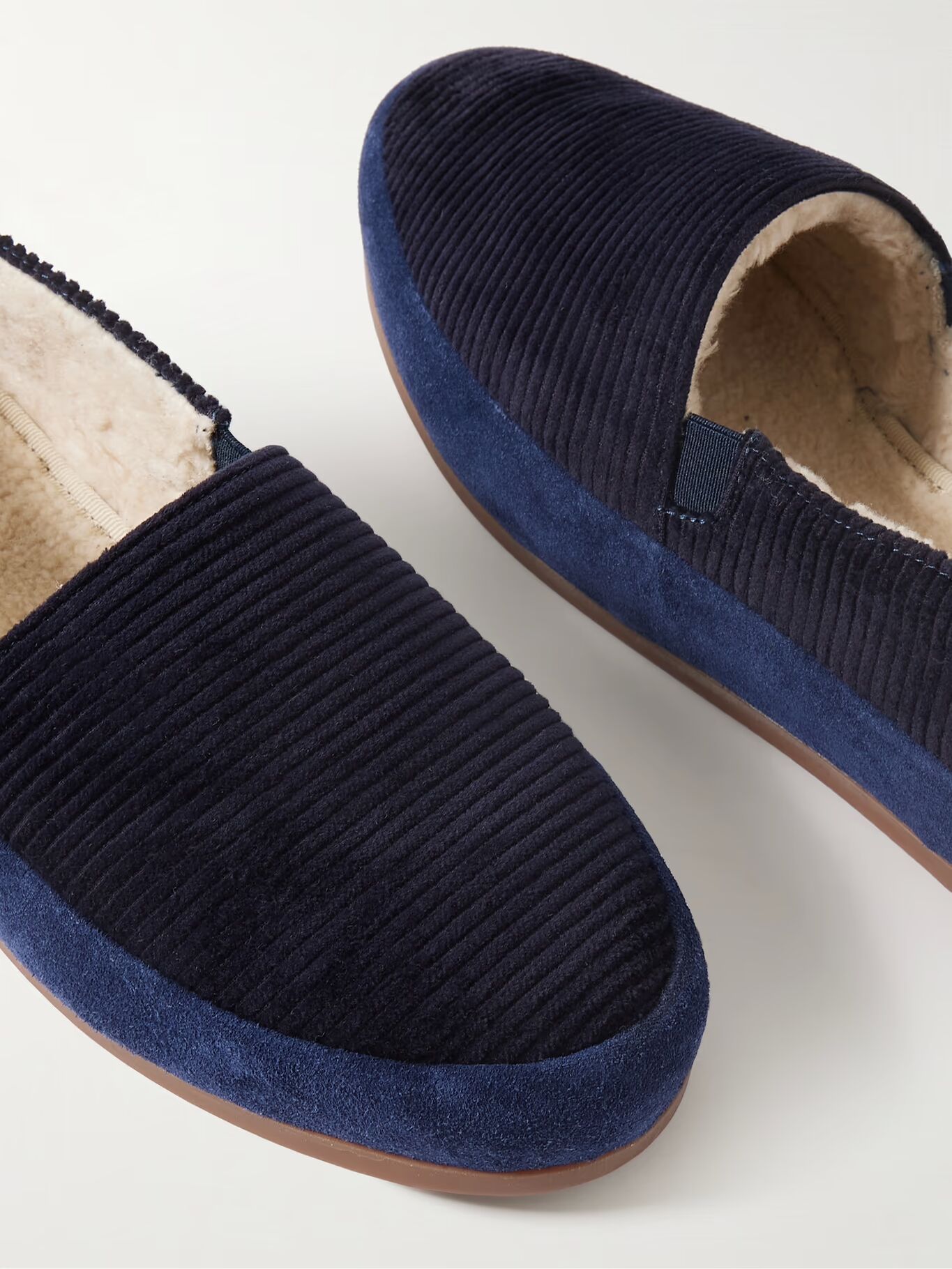 Лоферы из хлопкового вельвета с подкладкой из овчины и замшевой отделкой MULO, темно-синий
Лоферы из хлопкового вельвета с подкладкой из овчины и замшевой отделкой MULO, темно-синий