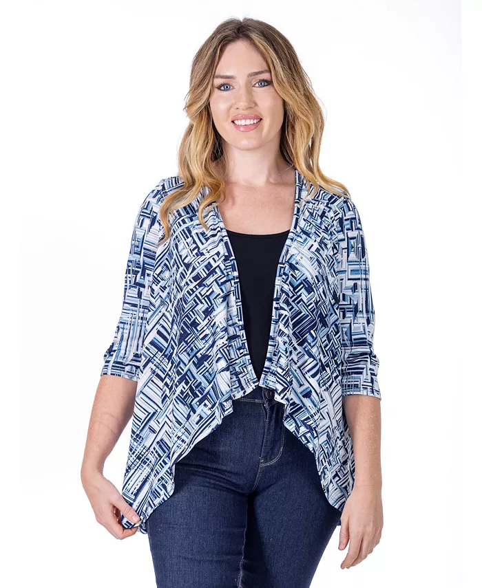 Кардиган с открытыми рукавами длиной до локтя 24seven Comfort Apparel, синий
Кардиган с открытыми рукавами длиной до локтя 24seven Comfort Apparel, синий