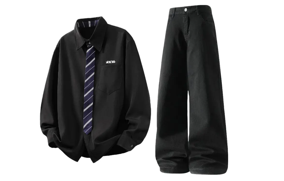 Повседневная спортивная одежда Unisex с лацканом Lapel Moderate X1617, top черный+pants черный
Повседневная спортивная одежда Unisex с лацканом Lapel Moderate X1617, top черный+pants черный