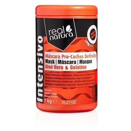 Маска для волос без соли для создания четких локонов 1 кг Real Natura 
Маска для волос без соли для создания четких локонов 1 кг Real Natura