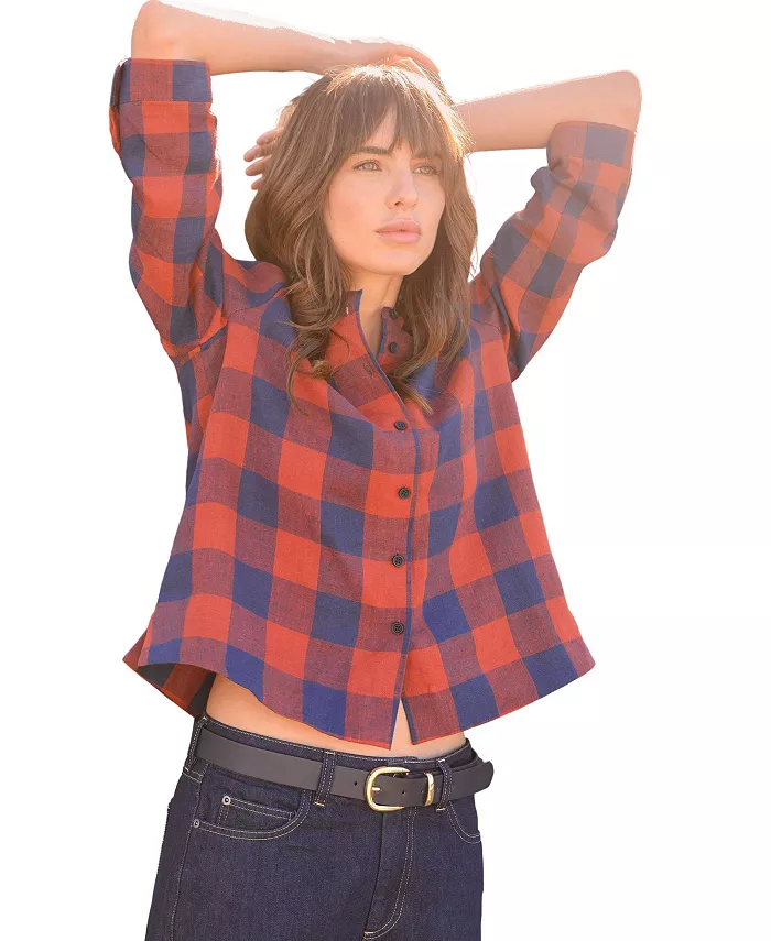 Женская клетчатая блузка-свинг Celtic & Co., коричневый
Женская клетчатая блузка-свинг Celtic & Co., коричневый