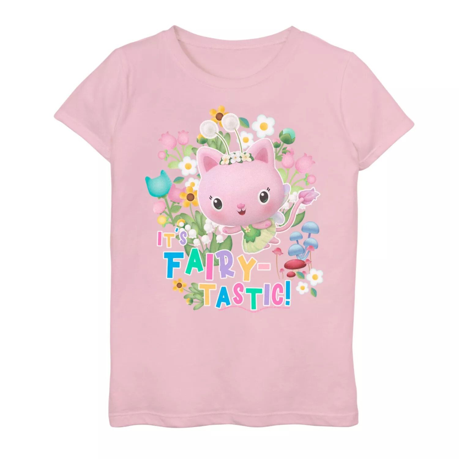 Футболка с рисунком «Кукольный домик Габби» для девочек 7–16 лет Kitty Fairy It’s Fairy-Tastic Licensed Character, розовый
Футболка с рисунком «Кукольный домик Габби» для девочек 7–16 лет Kitty Fairy It’s Fairy-Tastic Licensed Character, розовый