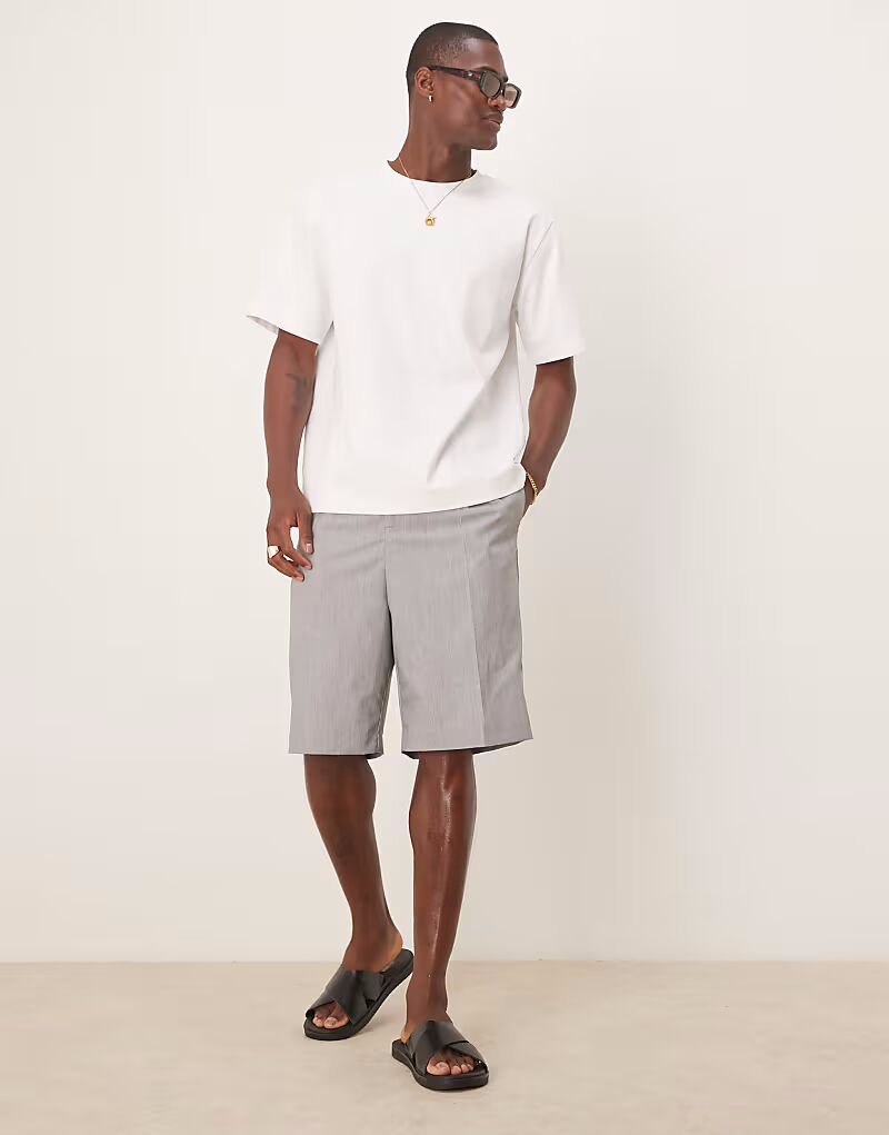 Строгие шорты прямого кроя ASOS DESIGN зеленого цвета
Строгие шорты прямого кроя ASOS DESIGN зеленого цвета