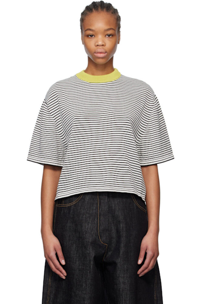 Футболка из хлопка в черно-белую полоску Cordera
Футболка из хлопка в черно-белую полоску Cordera