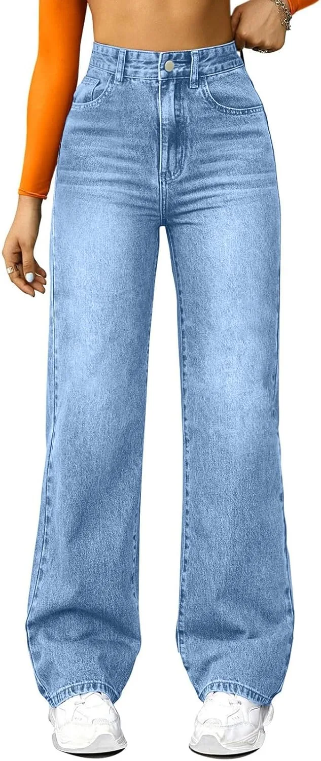 Kenvina женские джинсы wide leg с высокой посадкой и эластичным поясом
Kenvina женские джинсы wide leg с высокой посадкой и эластичным поясом