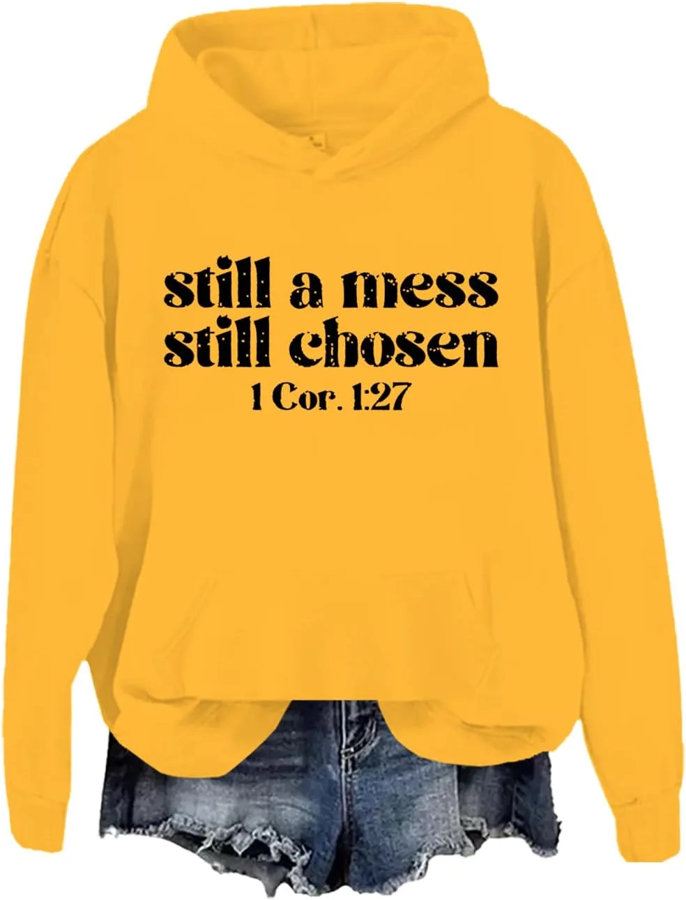 Толстовка Still A Mess Still Chosen с длинным рукавом и капюшоном JWVEL
Толстовка Still A Mess Still Chosen с длинным рукавом и капюшоном JWVEL