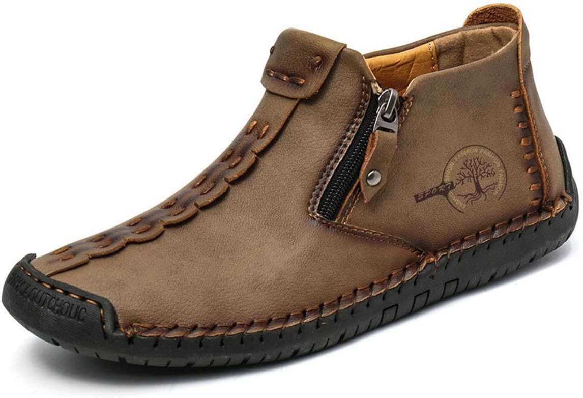 Мужские повседневные кожаные лоферы, модные удобные челси, с ручной строчкой, без шнурков, средние по высоте Zhoupulp, хаки
Мужские повседневные кожаные лоферы, модные удобные челси, с ручной строчкой, без шнурков, средние по высоте Zhoupulp, хаки