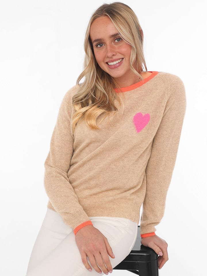 Кашемировый свитер бежевого цвета Zwillingsherz
Кашемировый свитер бежевого цвета Zwillingsherz