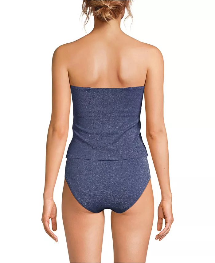 Женский топ-бандо бикини Shine Wrap с запахом Lands' End, синий
Женский топ-бандо бикини Shine Wrap с запахом Lands' End, синий