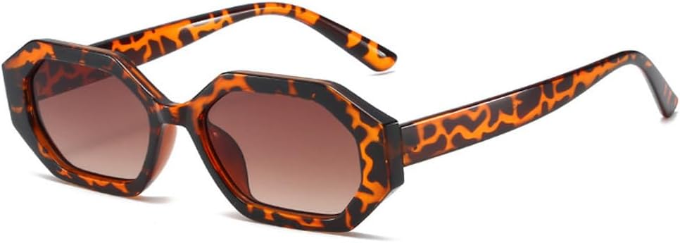 SO&EI Модные солнцезащитные очки с квадратными линзами, маленькие многоугольные, женские, с градиентным переходом цвета, защита от УФ-излучения UV400, мужские, ретро, с линзами цвета "чай" HYYZZC, Leopard Tea Gradient
SO&EI Модные солнцезащитные очки с квадратными линзами, маленькие многоугольные, женские, с градиентным переходом цвета, защита от УФ-излучения UV400, мужские, ретро, с линзами цвета "чай" HYYZZC, Leopard Tea Gradient