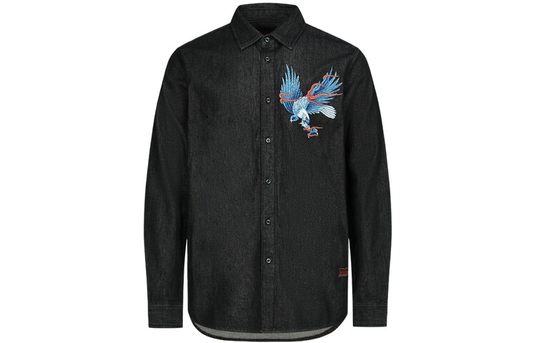 Рубашка мужская черная Evisu, черный
Рубашка мужская черная Evisu, черный