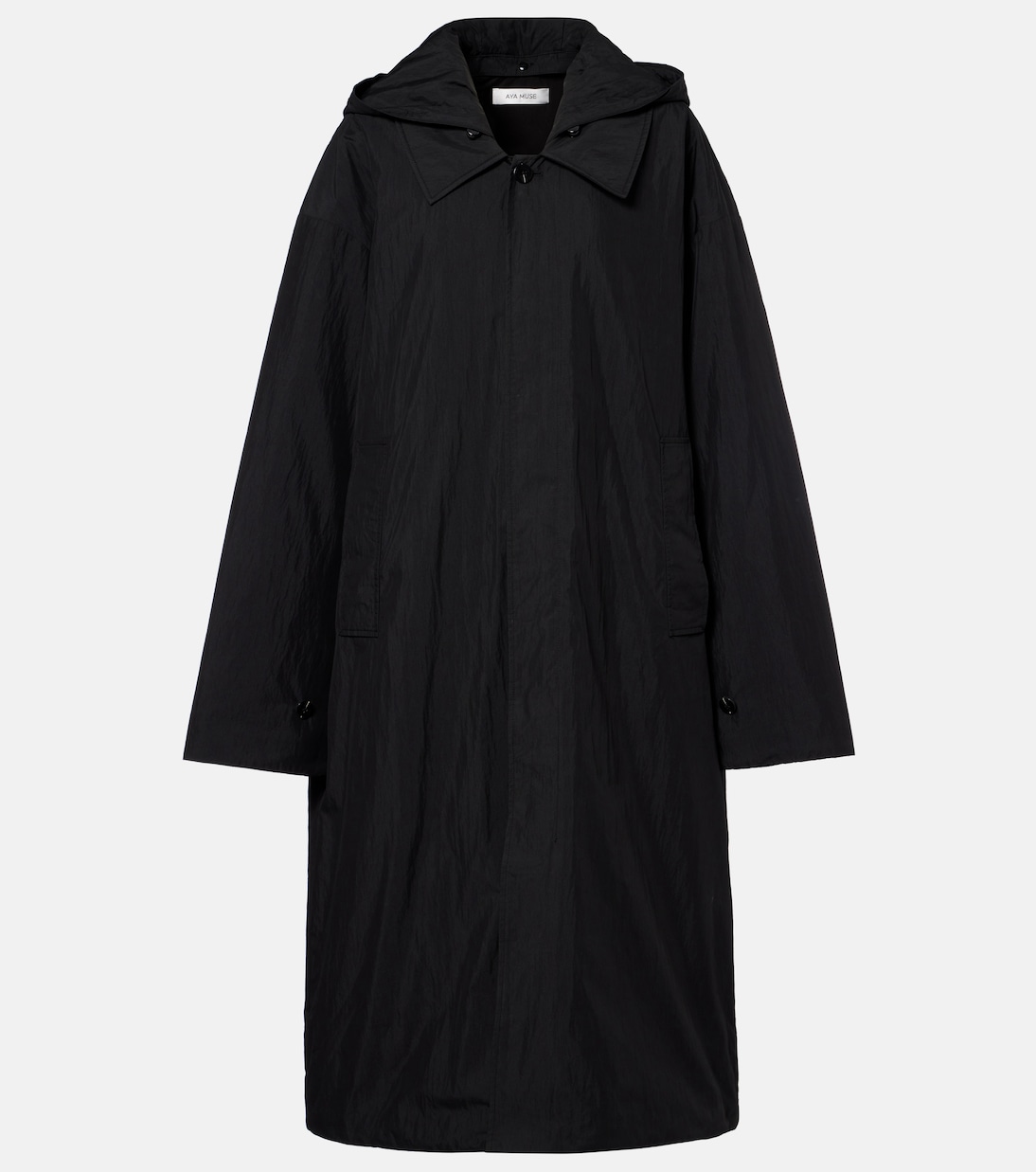 Пальто с капюшоном из хлопковой смеси Aya Muse, черный
Пальто с капюшоном из хлопковой смеси Aya Muse, черный