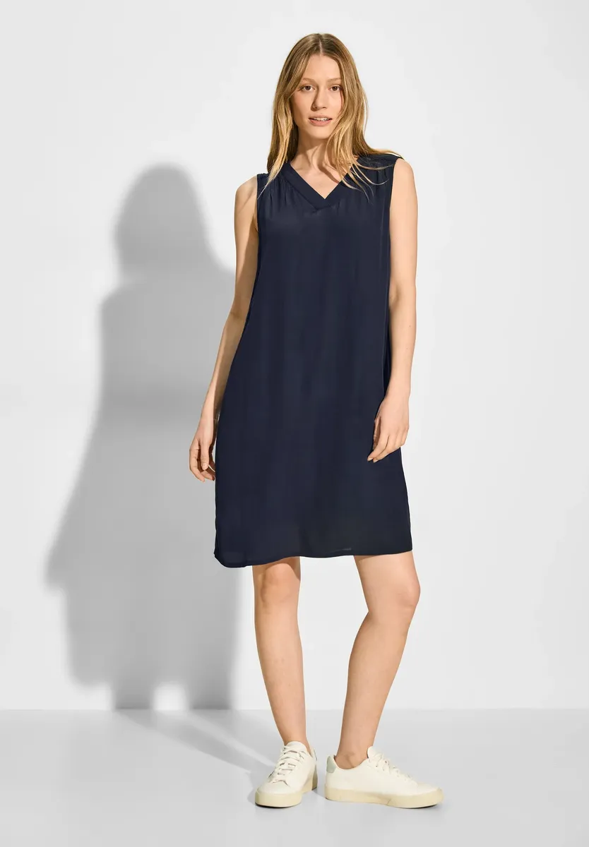 Летнее платье Cecil из крепа, синий
Летнее платье Cecil из крепа, синий