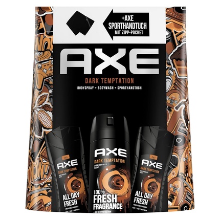 Подарочный набор Axee Dark Temptation Care Set с дезодорантом и гелем для душа Axe/Lynx
Подарочный набор Axee Dark Temptation Care Set с дезодорантом и гелем для душа Axe/Lynx