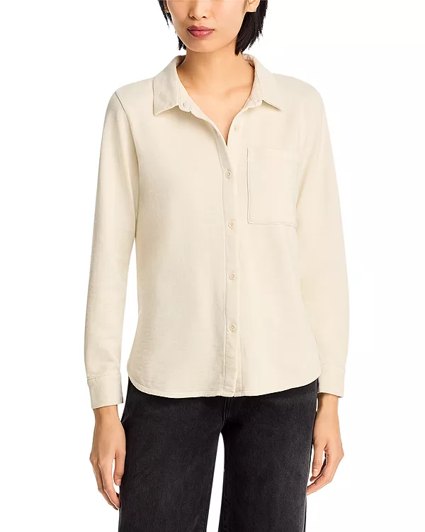 Рубашка классического воротника из махровой ткани, окрашенная в готовом виде. Eileen Fisher, белый
Рубашка классического воротника из махровой ткани, окрашенная в готовом виде. Eileen Fisher, белый