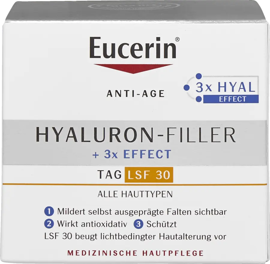 Дневной крем Eucerin Anti-Age Hyaluron-Filler Tag LSF 30
Дневной крем Eucerin Anti-Age Hyaluron-Filler Tag LSF 30