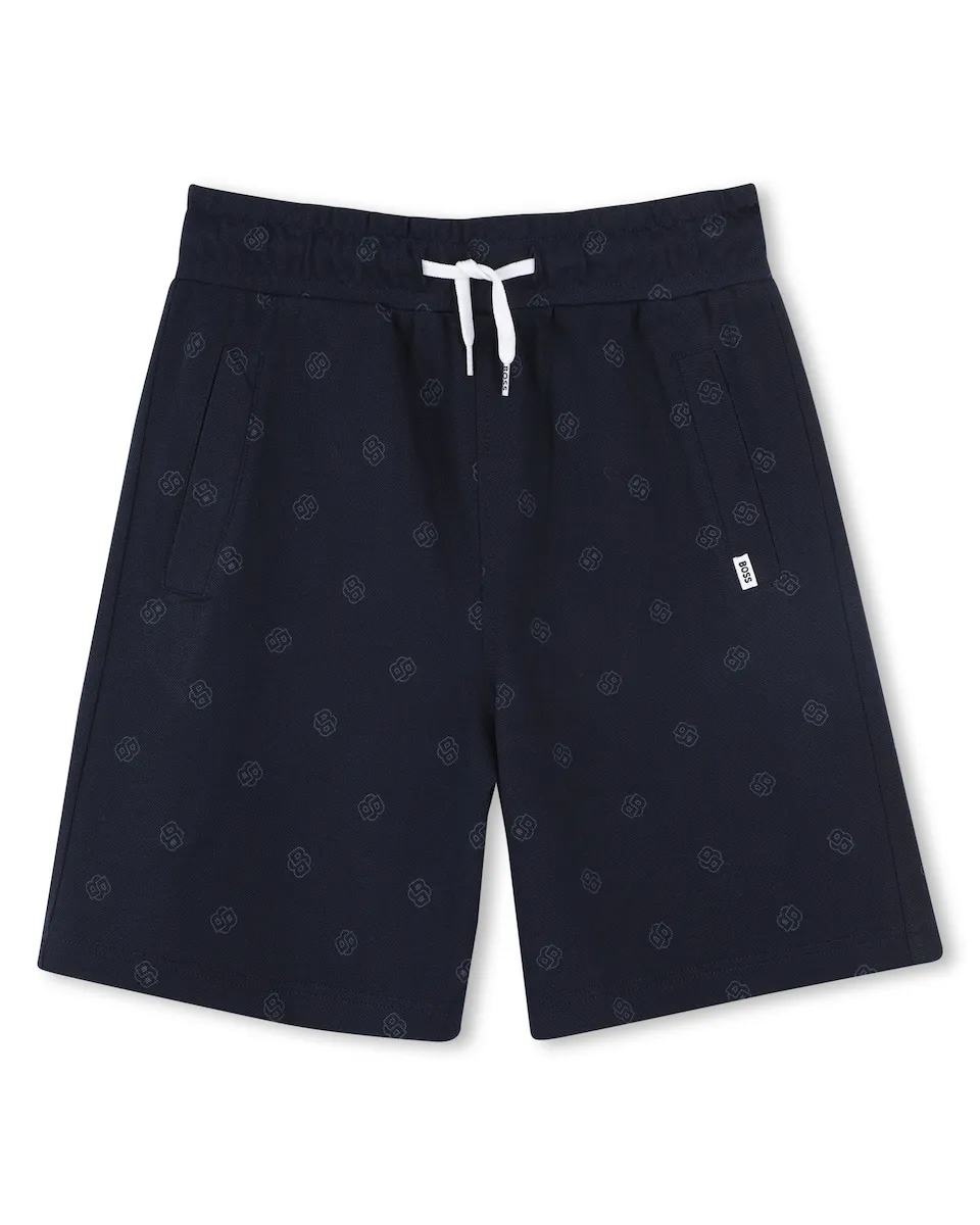 Детские бермуды с микроузором и регулировочным шнурком Boss Kidswear, темно-синий
Детские бермуды с микроузором и регулировочным шнурком Boss Kidswear, темно-синий