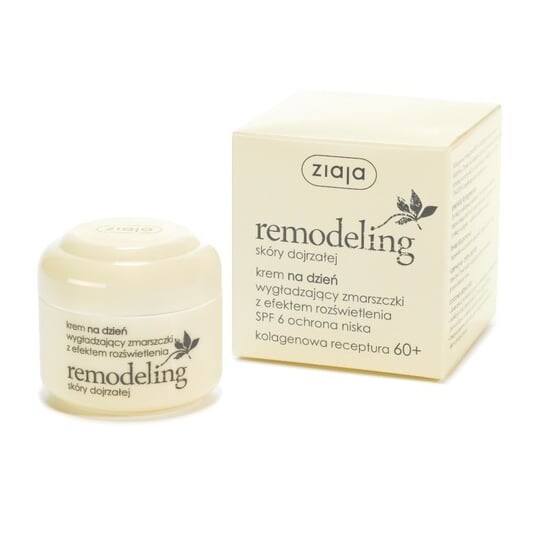 Ремоделирующий дневной крем, разглаживающий морщины SPF6, 50 мл Ziaja
Ремоделирующий дневной крем, разглаживающий морщины SPF6, 50 мл Ziaja
