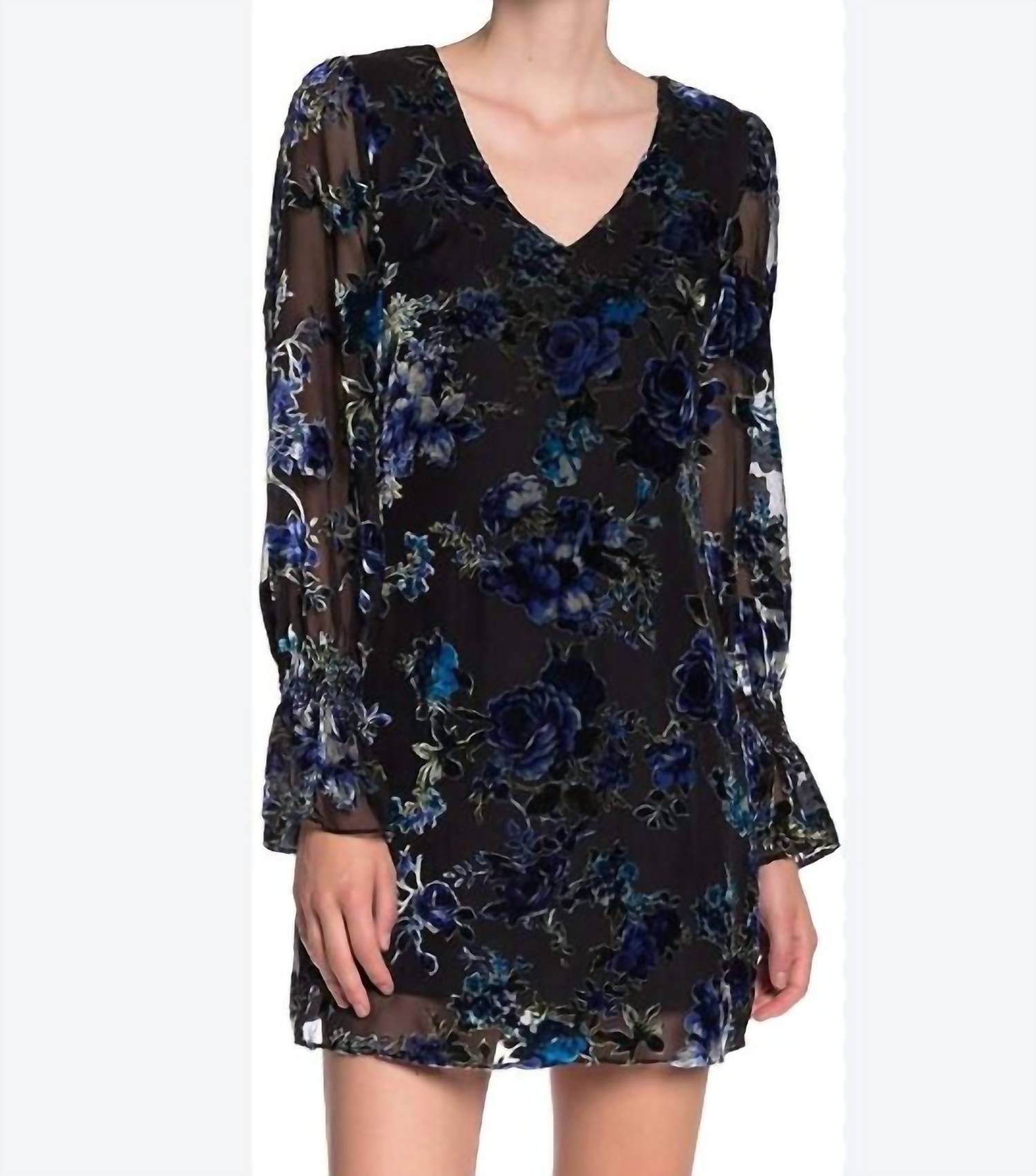 Мини-платье Segal Rose Burnout Velvet черного/синего цвета Laundry by Shelli Segal
Мини-платье Segal Rose Burnout Velvet черного/синего цвета Laundry by Shelli Segal